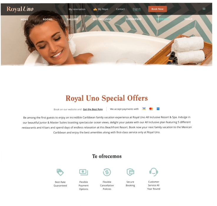 Royal Uno — Diseño web